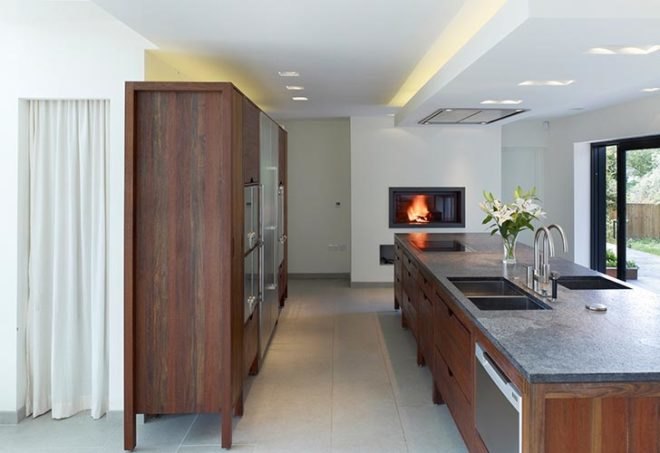 jerry tate architects, edwardian house renovation, hollin house, modern addition to historic home, daylighting, wood panel cladding, triple-pane windows, Hajom windows, energy efficient heating system, underfloor heating, monitoring energy consumption