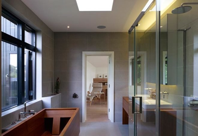 jerry tate architects, edwardian house renovation, hollin house, modern addition to historic home, daylighting, wood panel cladding, triple-pane windows, Hajom windows, energy efficient heating system, underfloor heating, monitoring energy consumption