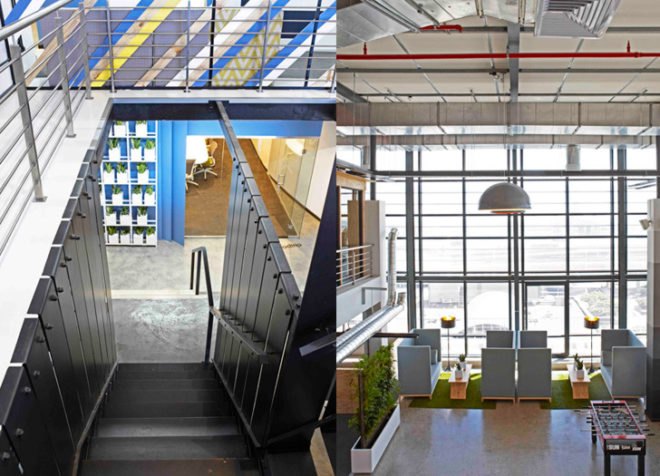 green design, eco design, sustainable design, Inhouse Brand Architects, 99c, openplan office, cargotecture, recycled shipping container, shipping container waiting room