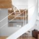 case house, Jun Igarashi Architects, loft house, open floor plan, japanese architecture, cuboid architecture, full height wall partitions, green wall, wooden loft, sapporo, mezzanine