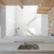 case house, Jun Igarashi Architects, loft house, open floor plan, japanese architecture, cuboid architecture, full height wall partitions, green wall, wooden loft, sapporo, mezzanine