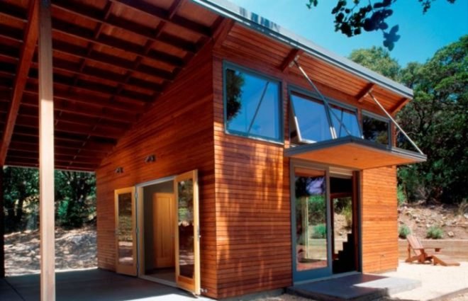 Klopf Architects, Manzanita House, Fairfield, California, architecture, sustainable materials, sustainable building, passive heating and cooling systems, FSC-certified redwood siding,