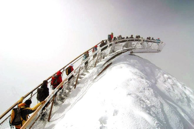 green design, eco design, sustainable design, LAAC Architekten, Stubai Glacier, Top of Tyrol, Glacier overlook, observation deck, Austrian Alps