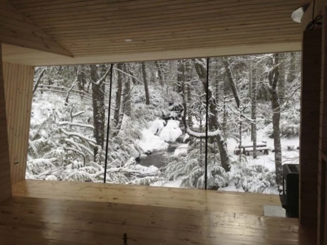 MCD arquitectos, winter cabin In Malacahuello, Araucanía Region, small homes, architecture, architecture in chile, rustic architecture, forest homes, wood cabins, chilean architects,
