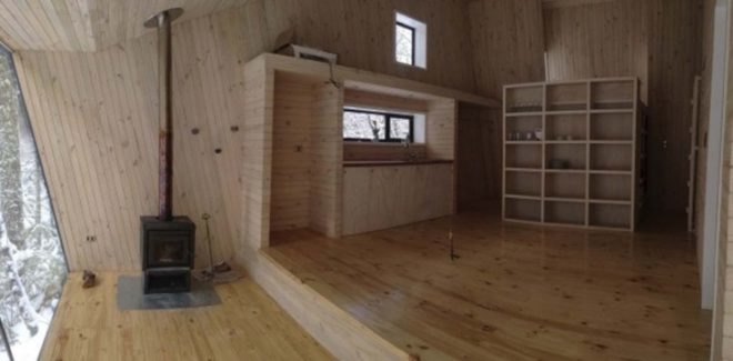 MCD arquitectos, winter cabin In Malacahuello, Araucanía Region, small homes, architecture, architecture in chile, rustic architecture, forest homes, wood cabins, chilean architects,