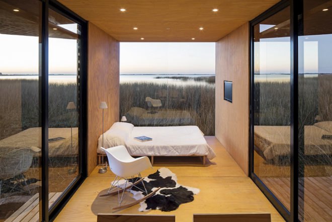 MAPA Architects, MINIMOD house, prefab housing, off the grid house, tiny homes, tiny houses, recycled wood house, rainwater harvesting, LED lighting, green lighting, prefab homes, transportable homes, modular architecture