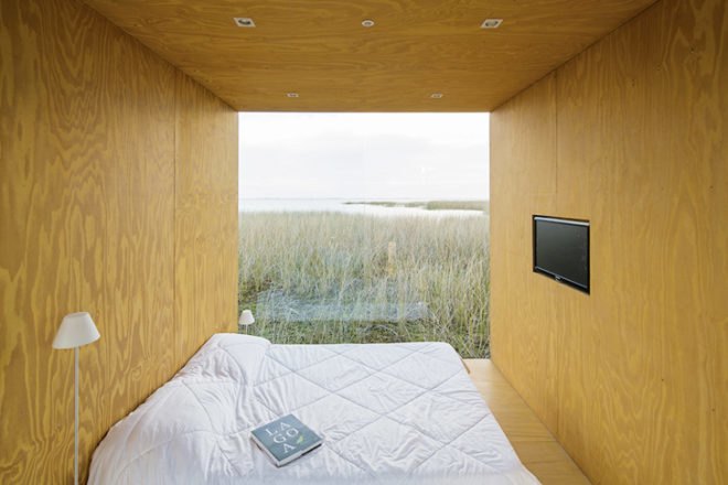 MAPA Architects, MINIMOD house, prefab housing, off the grid house, tiny homes, tiny houses, recycled wood house, rainwater harvesting, LED lighting, green lighting, prefab homes, transportable homes, modular architecture