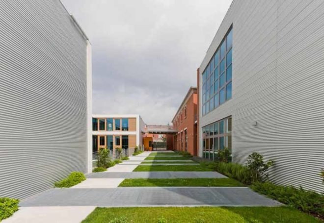 Giuseppe Tortato, Giuseppe Tortato Morimondo 23, Milan architecture, Milan architects, green renovation, old factory renovation, concrete facades, minimalist architecture