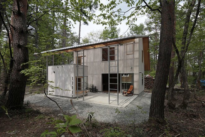 green design, eco design, sustainable design, Villa in Habuka, Naka architects, transparent roof, sliding glass walls, geothermal heat
