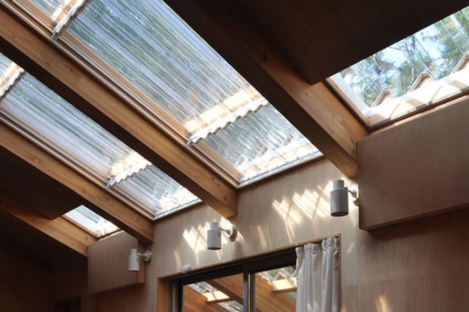 green design, eco design, sustainable design, Villa in Habuka, Naka architects, transparent roof, sliding glass walls, geothermal heat