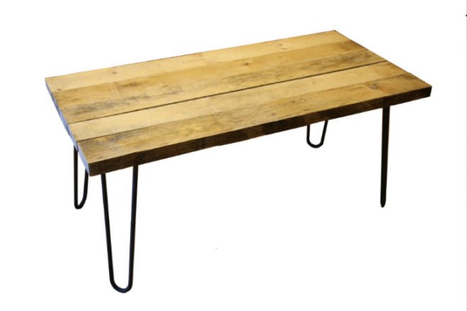 Pallet Furniture, Gas & Air Studios, shipping pallet, shipping pallet furniture, pallet coffee table, pallet table, guy burnett