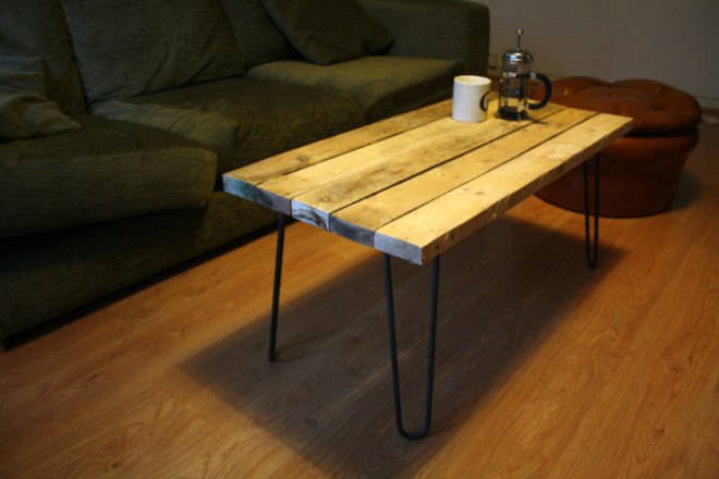 Pallet Furniture, Gas & Air Studios, shipping pallet, shipping pallet furniture, pallet coffee table, pallet table, guy burnett