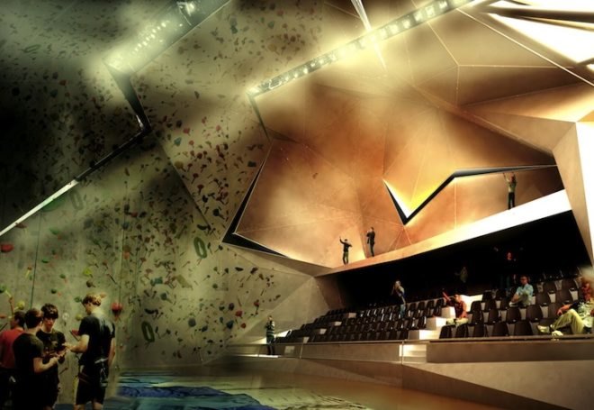polur, New Wave Architecture, rock climbing, mount damavand, rock climbing hall, moment resisting frames, tubular trusses, base camp, mountaineering, fiber cement panels