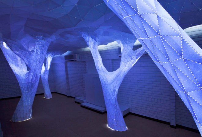 green design, eco design, sustainable design, Orproject, LED installation, VANA, INdia Design Forum