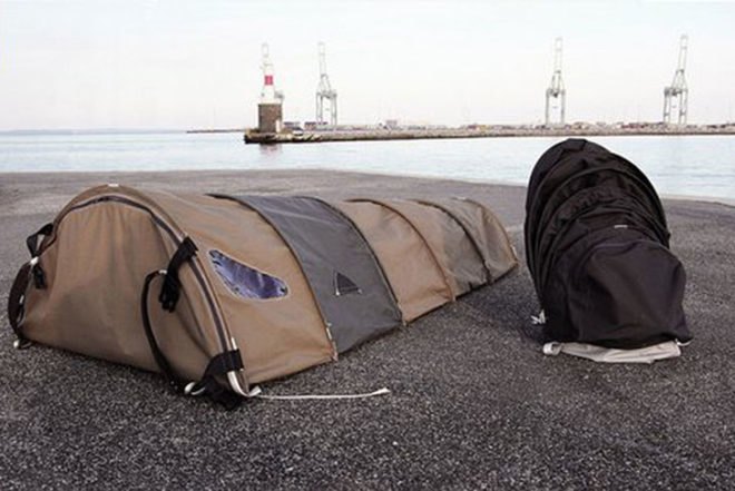Ragnhild Lübbert Terpling, Tent-Backpack Hybrid, Urban Rough Sleepers, nomadic lifestyle, homeless people shelter, camping gear, Disaster-proof design, social design, Eco Travel,