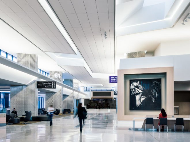 SFO T3BAE Sneak Peak, Gensler, Terminal 3, SFO, leed gold, eco airport, airport terminal, san francisco
