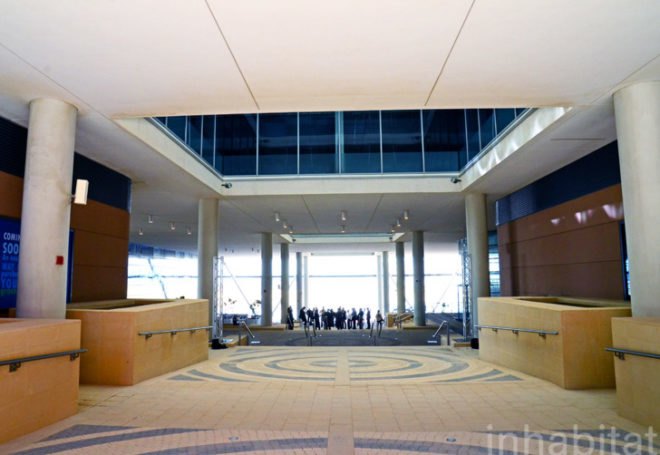 Siemens, Masdar City, LEED Platinum, Estidama, Sheppard Robson, green design, clean tech, energy efficiency, greenest office building in the Middle East, green buildings Middle East, Masdar, Abu Dhabi, green design, sustainable design, parametric analysis, external shading, fin shades, Middle East architecture, sustainability in the Middle East, Masdar buildings, new Masdar buildings, Masdar City partners