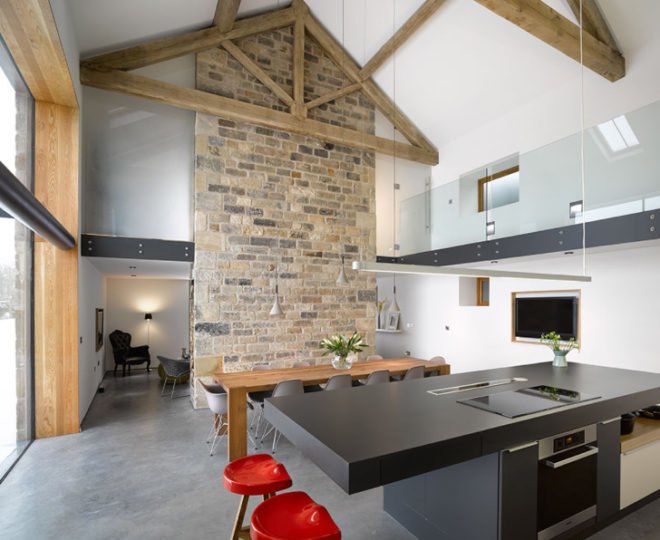 green design, eco design, sustainable design, adaptive reuse, Cat Hill barn, Snook Architects, Yorkshire barn home
