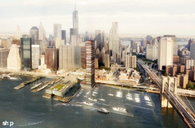 South Street Seaport, Howard Hughes, Just Press Pause, New Amsterdam Market, Fulton Fish Market, New Market Building, Old Market Building, Tin Tower, Rober LaValva, Resiliency, Hurricane Sandy, Skyscrapers, Land Use, Zoning Issues, Brooklyn Bridge, New York Waterfront, South Bridge Towers, Friends of South Street, Community Board 1, Daniel Boulud, Jean-Georges Vongerichten, Bill Telepan, Historic NY neighborhoods, Highrise, Towers, SHoP Architects