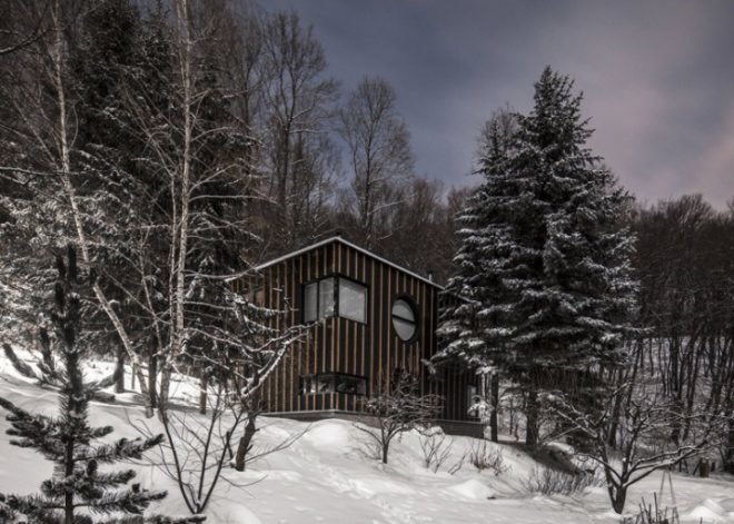 T2a Architects, photographer's house, architecture, Budapest architecture, Bence Turanyi, photographer Zsolt Batar, cabin built in two days, pilis forest, Budapest, Hungary, tiny homes, winter retreats, forest cabin, tiny cabins,