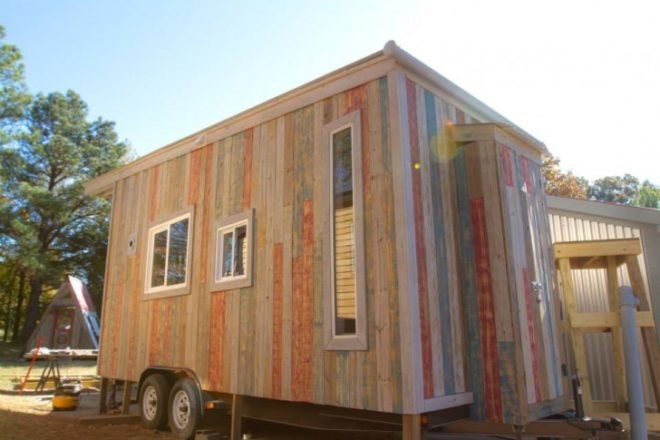 The Wedgie, Tiny Happy Homes, tiny homes, architecture, reclaimed wood, sustainable building, sustainable building materials, the wedgie retirement house, tiny home architecture