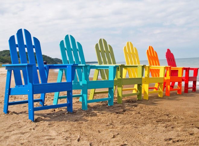 Vermont Woods Studios, Polywood, recycled plastic, recycled furniture, green design, sustainable design, recycled plastic chair, adirondack chair, green interiors, sustainable interiors, green outdoor furniture, recycled plastic furniture