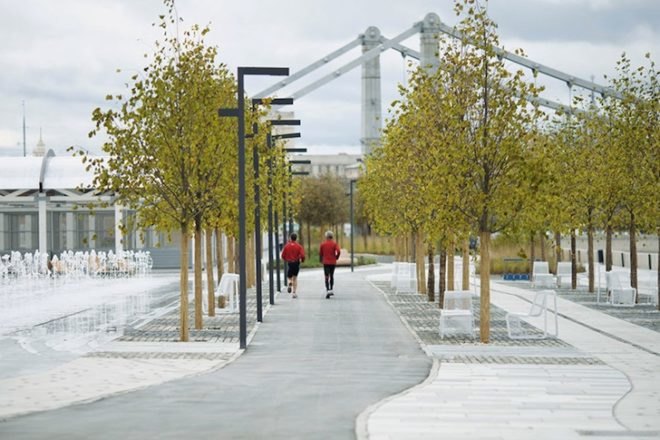 wowhaus, urban park, muzeon park, urban design, Krymskaya, Moskva River, vernissage, glass pavilion, moscow park, public space, cycle path,