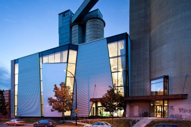 Allez Up Climbing Gym, Smith Vigeant Architectes, allez up, montreal, climbing gym, adaptive reuse, sugar refinery, brownfield redevelopment