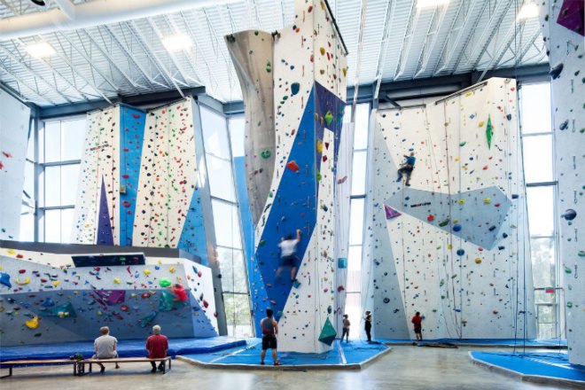 Allez Up Climbing Gym, Smith Vigeant Architectes, allez up, montreal, climbing gym, adaptive reuse, sugar refinery, brownfield redevelopment