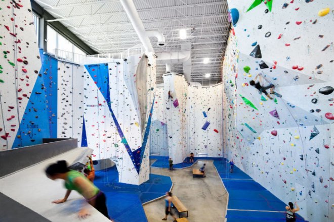 Allez Up Climbing Gym, Smith Vigeant Architectes, allez up, montreal, climbing gym, adaptive reuse, sugar refinery, brownfield redevelopment