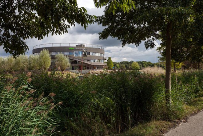BDG Architects, Dutch design, Stoas Vilentum University, cylindrical architecture, Architecture, Daylighting, energy efficiency, green Interiors, round building,