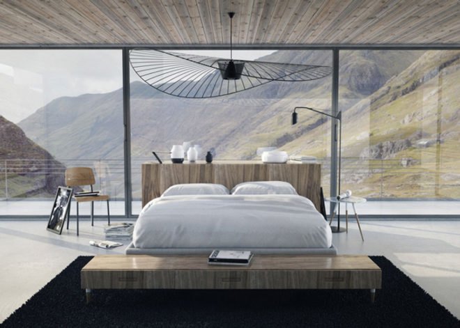 green design, eco design, sustainable design, Benoit Challand, Scottish Highlands, Le Corbusier, Santiago Calatrava, Self Sustaining home, wind turbine home, house on stilts
