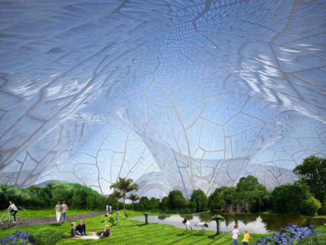 Beijing, China, Pollution, Smog, Orproject, bubbles, biodomes, Christoph Klemmt, architecture, biomimicry