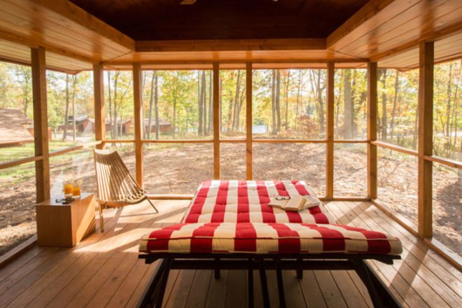 green design, eco design, sustainable design, Canoe Bay ESCAPE, eco conscious Cabin, Tiny Living, Cabin RV, Frank Lloyd Wright