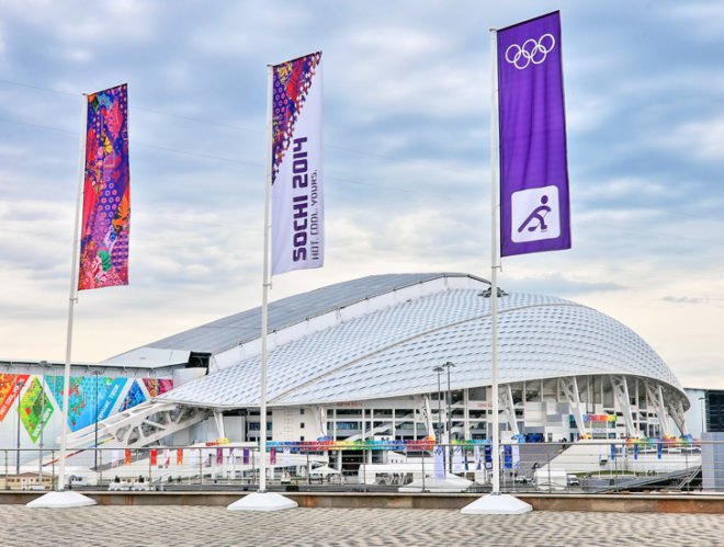 Sochi, Russia, 2014 Winter Olympic Games, Fisht Olympic Stadium, Populous, Burro Happold, Vector Foiltec, Faberge, opening ceremony, Putin, IOC