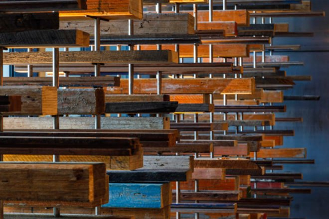 Fender Katsalidis Architects, March Studios, Suppose Design Office, Molonglo Group, australian architecture, canberra, Sustainable Building, sustainable architecture, sustainable luxury, Nishi Building, recycled wood, reclaimed materials