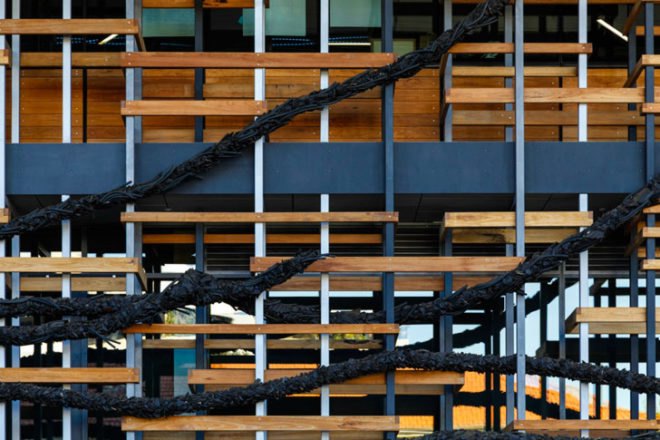 Fender Katsalidis Architects, March Studios, Suppose Design Office, Molonglo Group, australian architecture, canberra, Sustainable Building, sustainable architecture, sustainable luxury, Nishi Building, recycled wood, reclaimed materials