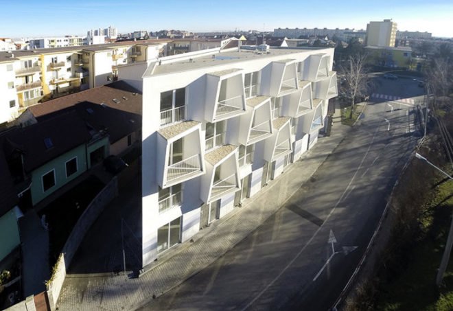 Nice Architects, Slovakian architects, North Star Apartments, North Star Apartments Slovakia, Bratislava architecture, green architecture, natural lighting, Senec architecture, building facade design, green facades