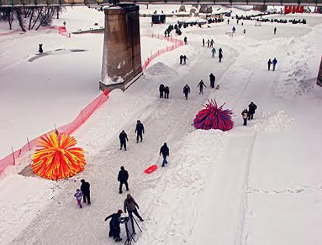 nuzzles warming huts, nuzzles raw design, warming huts competition, raw design, toronto architects, winnipeg warming huts, interactive objects, foam sculptures