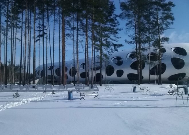 OFIS Arhitekti, FC BATE Borisov Stadium, Borisov, Belarus, architecture, spotty stadium, stadium design, urban design, stadium architecture, football stadium design