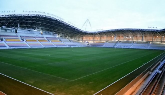 OFIS Arhitekti, FC BATE Borisov Stadium, Borisov, Belarus, architecture, spotty stadium, stadium design, urban design, stadium architecture, football stadium design