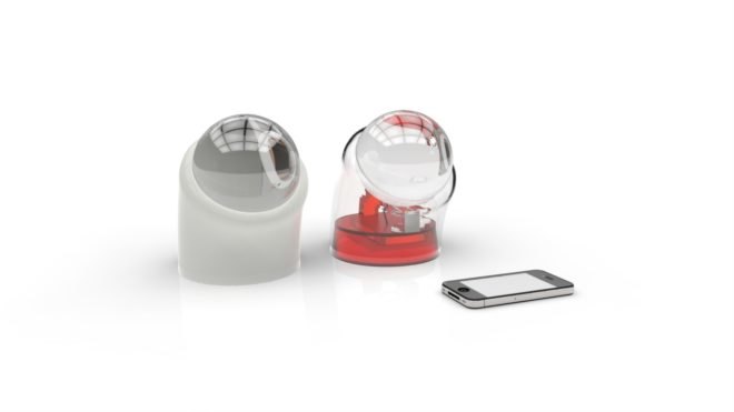 Rawlemon, Betaray, beta.ey, atmospheric lamp, Rawlemon Indiegogo, solar charger, solar concentrating sphere, concentrated solar power, crystal ball, power from light,