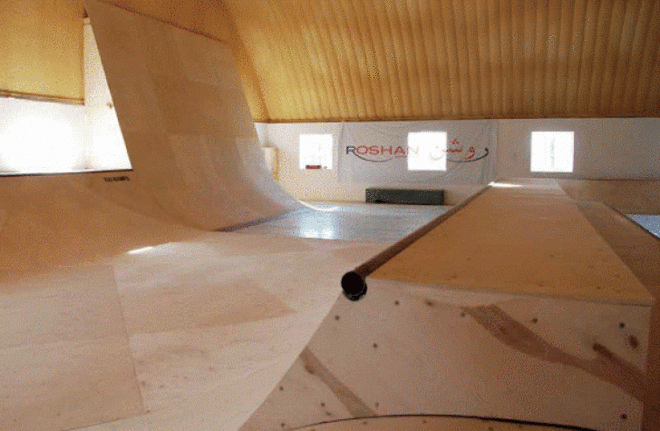 SSkateistan Mazar-e-Sharif (MeS) Facility, architecture, skateboarding center afghanistan, shipping containers, shipping container design, afghanistan, containerized Education Centre, Skateistan.org, sustainable materials, long-term sustainability, skateboarding, intenational NGO, educational center afghanistan, Afghan city of Mazar-e-Sharif, Andreas Schutzenberger