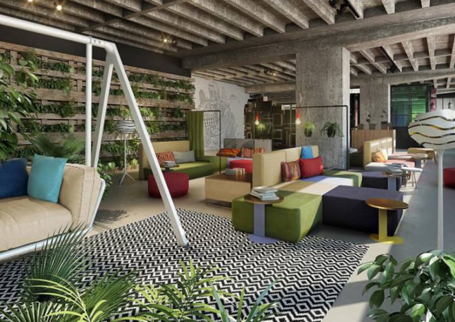 green design, eco design, sustainable design, 25hours Bikini Berlin Hotel, Studio Aisslinger, living walls, plant hotel, garden hotel