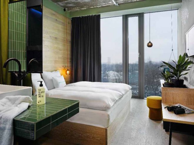green design, eco design, sustainable design, 25hours Bikini Berlin Hotel, Studio Aisslinger, living walls, plant hotel, garden hotel