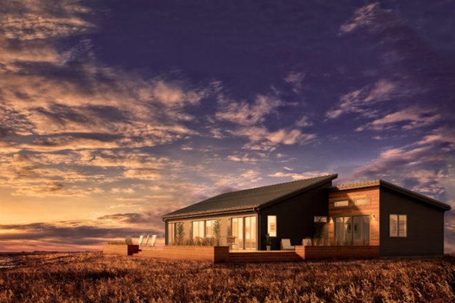 Tim Wright House, Blu Homes, taliesin east, frank lloyd wright, balance vista, prefab home