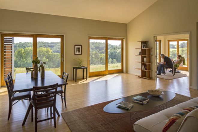 Tim Wright House, Blu Homes, taliesin east, frank lloyd wright, balance vista, prefab home