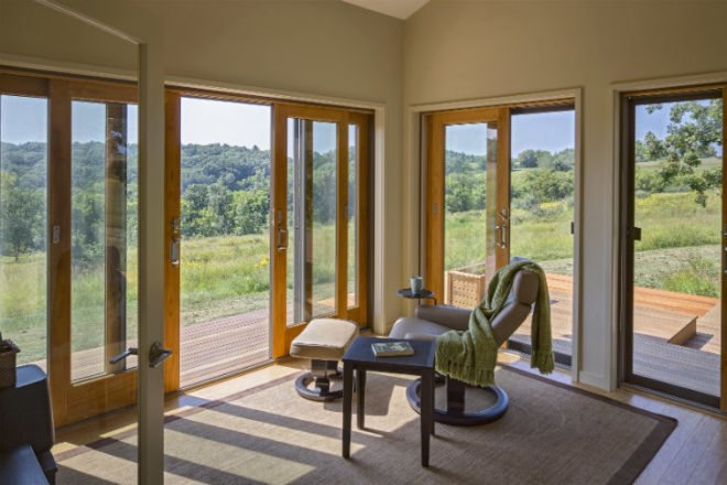 Tim Wright House, Blu Homes, taliesin east, frank lloyd wright, balance vista, prefab home