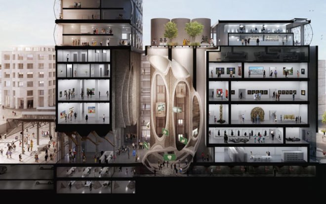 V&A Waterfront in Cape Town, Thomas Heatherwick, Van Der Merwe Miszewski, Rick Brown Associates, Jacobs Parker, Zeitz Museum of Contemporary Art Africa, Jochen Zeitz art collection, cellular concrete structure, industrial grain silo museum,