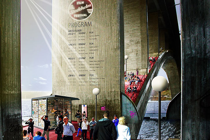 Visiondivision, Cultural Space, Under The Bridge, Stockholm, parasitic architecture, Architecture, postopolis, Resilient Design, Sustainable Building